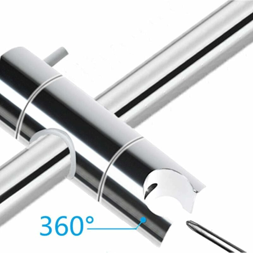 Support De Pomme De Douche (22 Mm, Argent), Crochet De Douche à Main à Ventouse