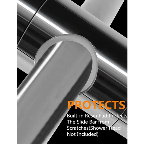 Support De Pomme De Douche (22 Mm, Argent), Crochet De Douche à Main à Ventouse