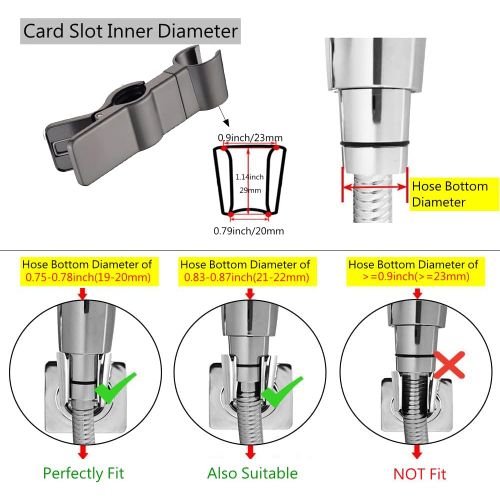 Support Receveur De Douche, Support De Tringle De Douche 22-25 Mm, Métal, Pivotant
