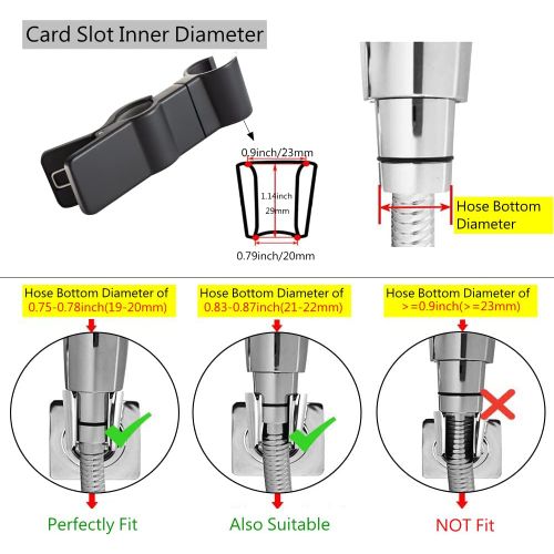 Support Receveur De Douche, Support De Tringle De Douche 22-25 Mm, Métal, Pivotant