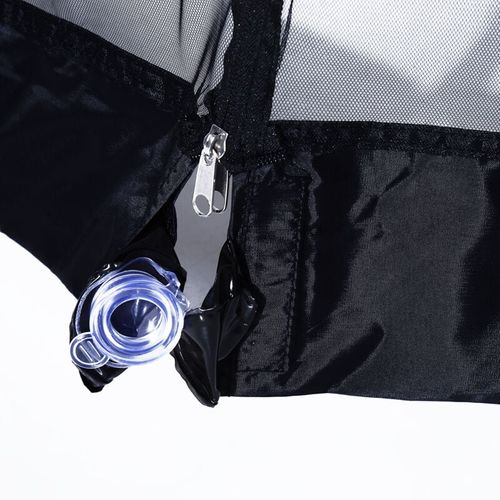 Moustiquaire Diamètre 3m X Hauteur 2,3m, Moustiquaire Cylindrique Pour Parasol Avec Fermeture