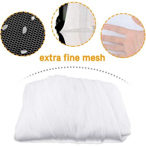 Moustiquaire De Lit, (190 X 210 X 240cm)grand Carrée Moustiquaire Pour Lit Extra Large