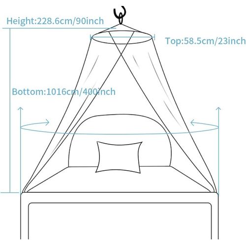 Moustiquaire Avec Étoiles Lumineuses Étoiles Glow Bed Canopy Dome Anti-mosquito Bed Canopy