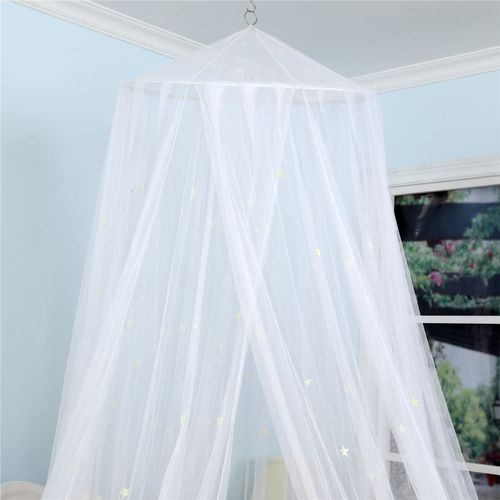 Auvent De Lit Avec Étoiles Fluorescentes Phosphorescentes,(60*250*1050cm) Moustiquaire