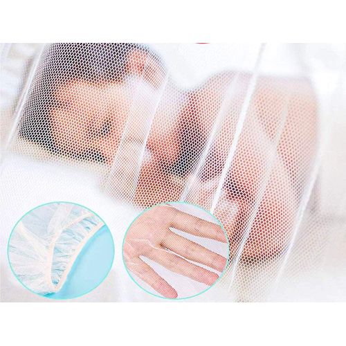 Moustiquaire Lit Bébé Universel Pour Bébé135*60*90cm, Couleur Blanche