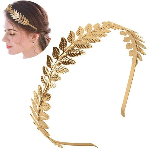 Couronne De Laurier Doré,grecque Romain Coiffe Cheveux Couronne Femme Accessoires