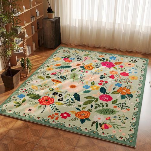 Tapis Antidérapant, Idéal Pour Chambre à Coucher, 40×60cm, Vert