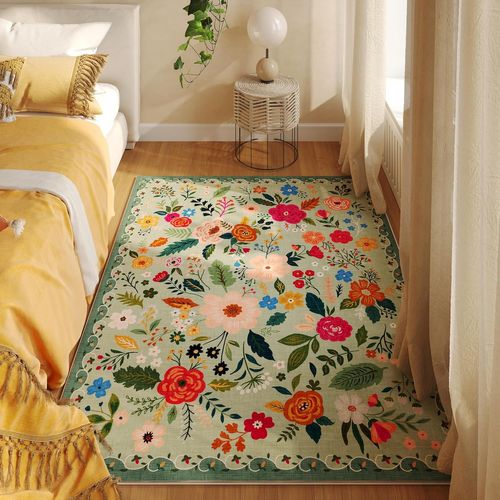 Tapis Antidérapant, Idéal Pour Chambre à Coucher, 40×60cm, Vert