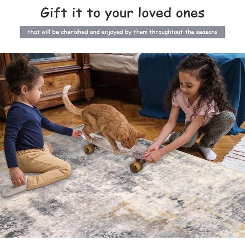 Tapis De Décoration Intérieure Moderne, 50 × 80 Cm - Blanc