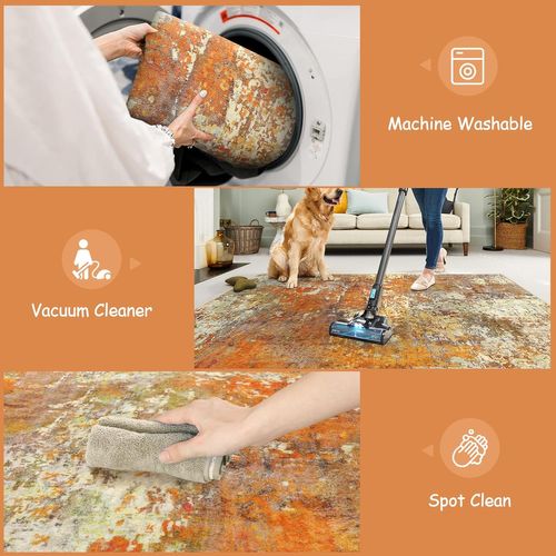 Tapis De Décoration Intérieure Moderne, 50 × 80 Cm - Jaune