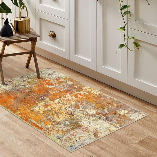 Tapis De Décoration Intérieure Moderne, 60 × 90 Cm - Jaune