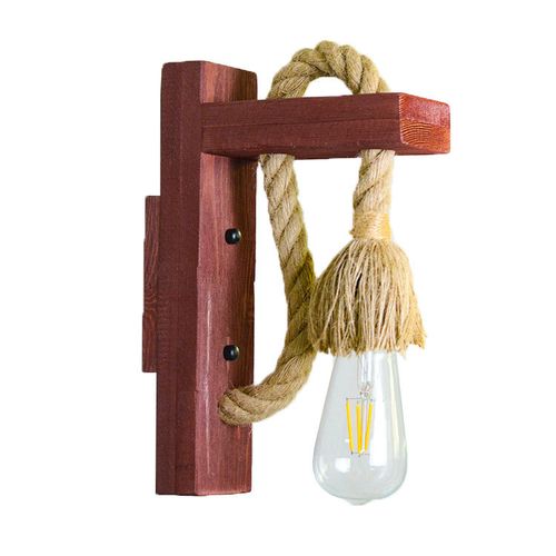 Lumière Murale De Corde De Chanvre Rétro (rouge Rétro)