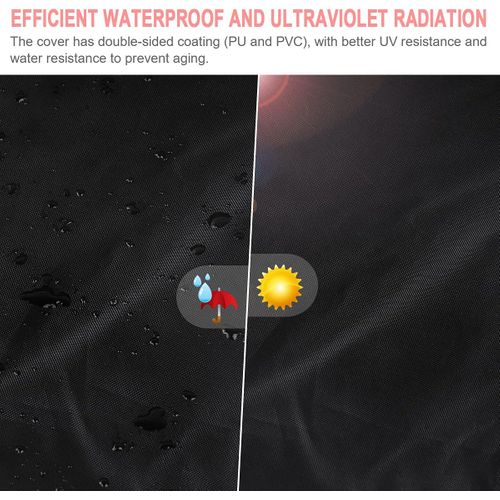 Housse de barbecue d'extérieur en tissu Oxford 77 x 70 x 110 cm