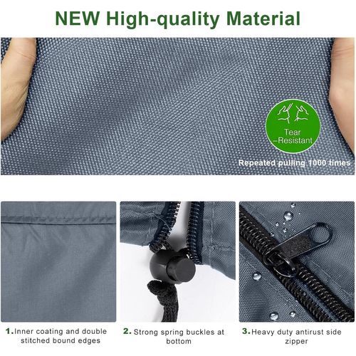 Housse de Protection Pour Chaise Suspendue - 190x115cm - Gris