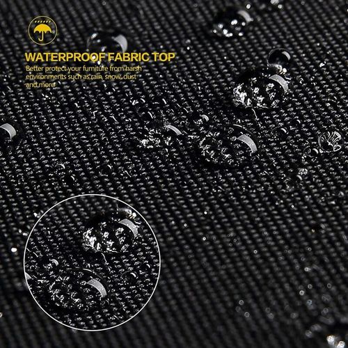 Couvercle De Table De Jardin Ronde (280x100cm) Avec Filet Pare-chocs, Étanche