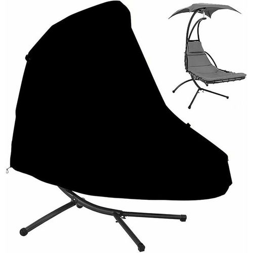 Housse de Protection Pour Chaise 185x117x198cm - Noir