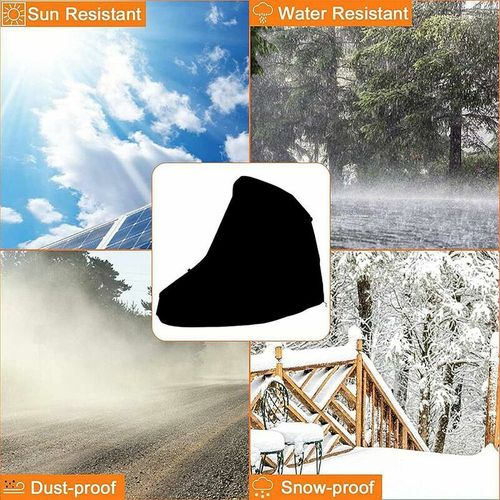 Housse de Protection Pour Chaise 185x117x198cm - Noir