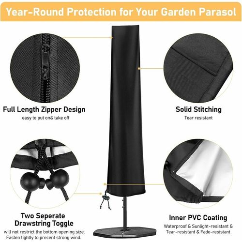 Housse de Protection Pour Parasol h240x57x57cm