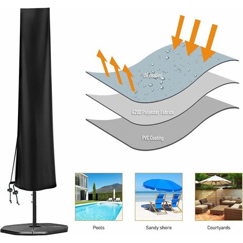 Housse de Protection Pour Parasol h240x57x57cm