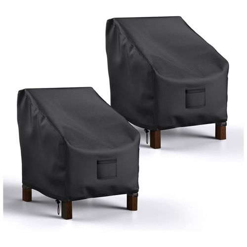 Housse de protection pour chaise de jardin 29x30x36 Cm - Noir
