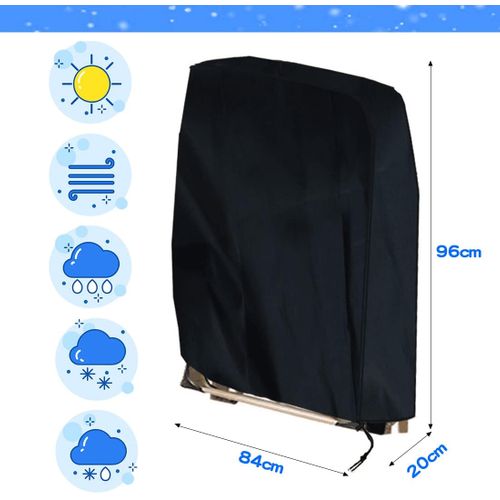 Housse de Protection Pour Bain De Soleil (96x85 Cm) - Noir