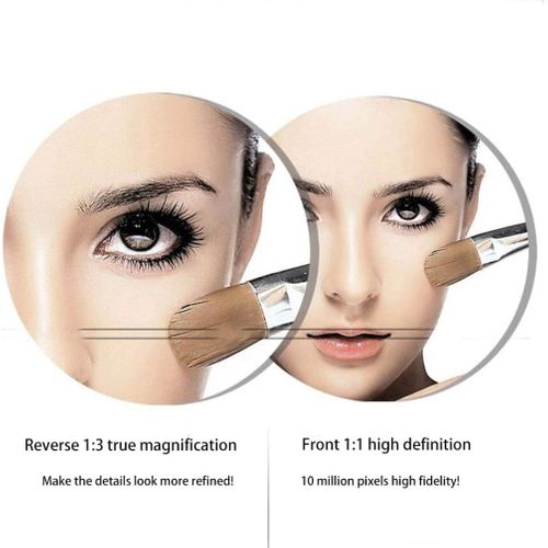 Miroir De Salle De Bain Pliable, Argenté, 20 Cm