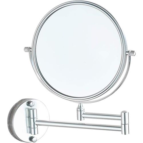 Miroir De Salle De Bain Pliable, Argenté, 20 Cm
