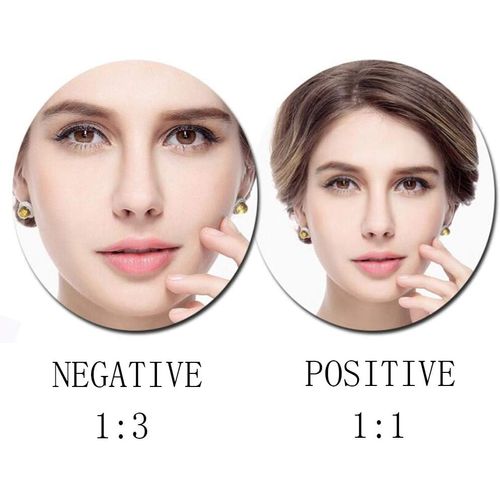 Miroir De Salle De Bain Pliable, Couleur Mate, 15 Cm