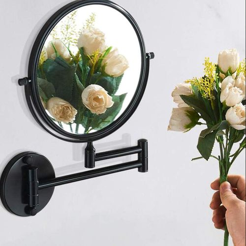 Miroir De Salle De Bain Pliable, Couleur Mate, 20 Cm