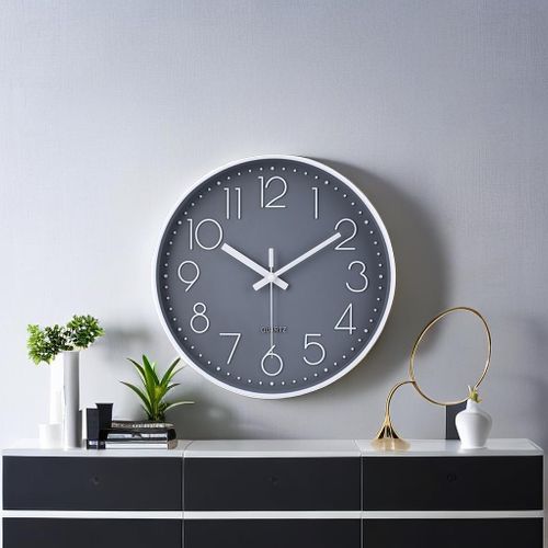 Horloge Murale à Quartz Silencieuse Et Moderne De 30,5 Cm