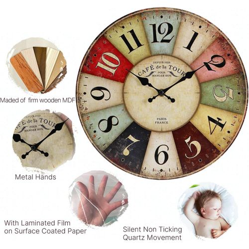 Horloge Murale Décorative Pour Salon, 30,5 Cm