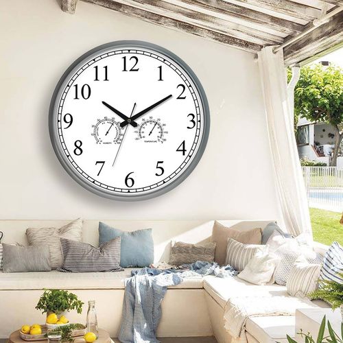 Horloge Murale Ronde Avec Température Et Humidité