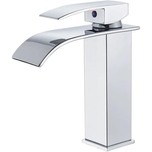 Robinet De Lavabo à Poignée Unique, Argent