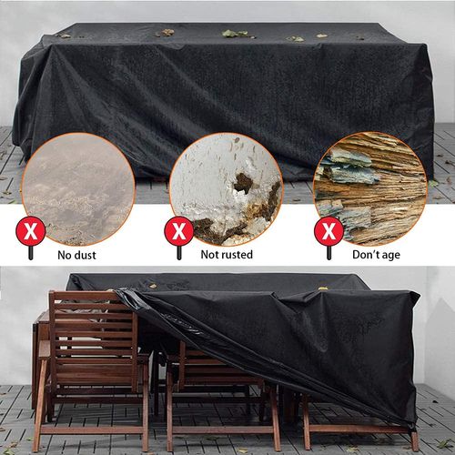 Housse de protection pour salon de jardin, housse de table rectangulaire, (180 * 120 * 74 cm)