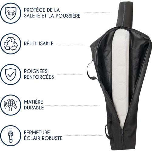 2 protège-matelas déhoussables 150x200 cm - Protège-matelas imperméables