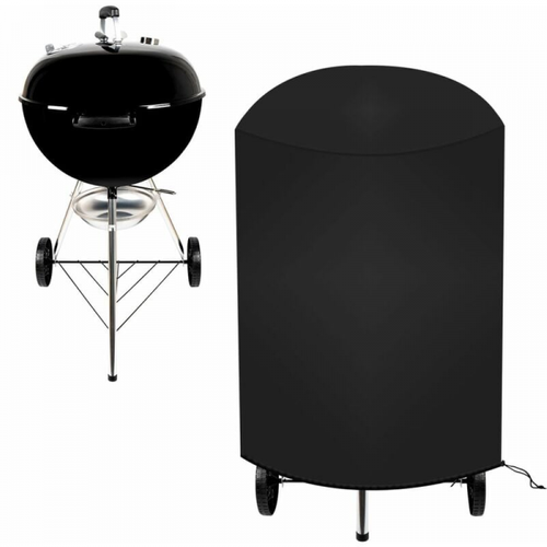 1 X Housse De Barbecue Imperméable Et Protégée Contre Les Uv - 62 X 105 Cm - Noir