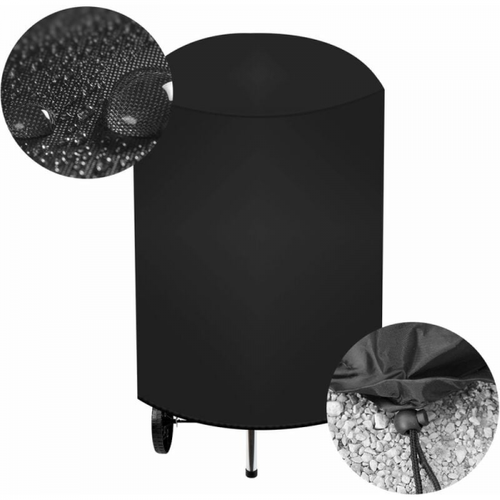 1 X Housse De Barbecue Imperméable Et Protégée Contre Les Uv - 62 X 105 Cm - Noir