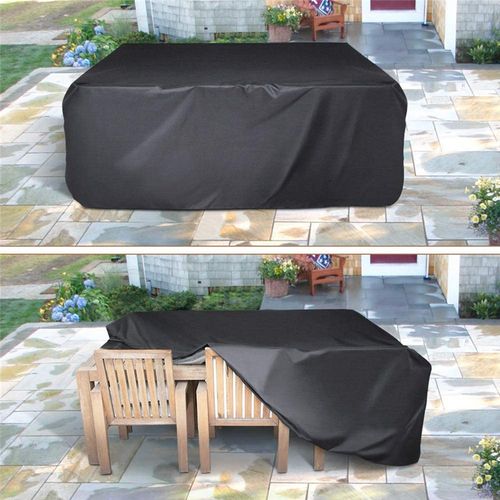 Housse De Protection Etanche Pour Meuble Salon De Jardin Rectangulaire 210l X 140l X 70h Cm Vert