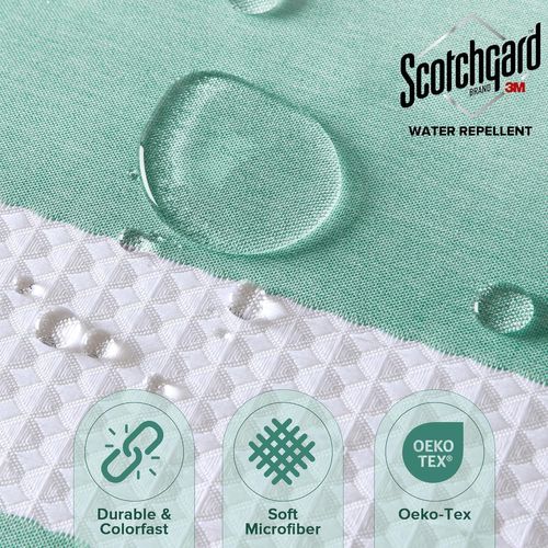 Rideau De Douche Imperméable Et Anti-moisissure Avec Crochets Rayures Vertes 180×180cm