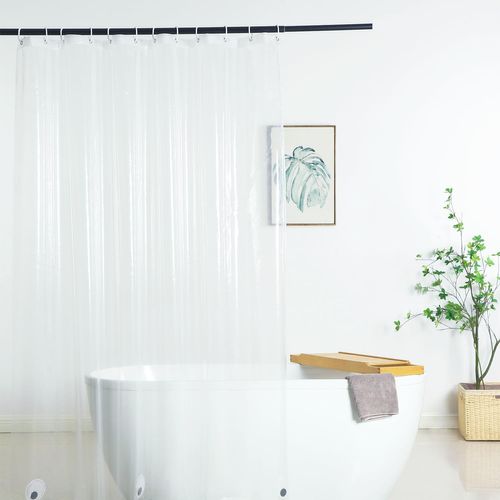 Rideau De Douche Transparent Pour Salle De Bain, 180 X 200 Cm
