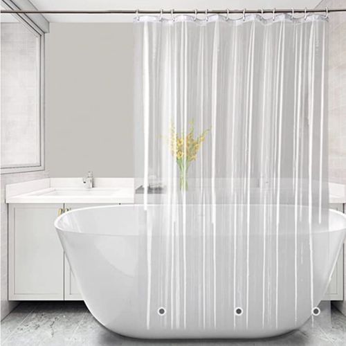Rideau De Douche Transparent Pour Salle De Bain, 180 X 200 Cm