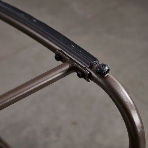 Chaise à Bascule D'extérieur En Rotin, Rembourré Avec Dossier - Bleu