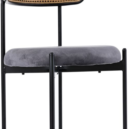 Lot De 2 Chaises De Salle à Manger, En Velours Gris