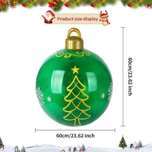 Noël Gonflable En Pvc Boule De Noël Décorée Géante Décorée En Pvc De Noël Extérieur Décora
