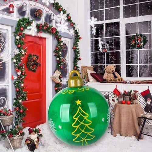 Noël Gonflable En Pvc Boule De Noël Décorée Géante Décorée En Pvc De Noël Extérieur Décora