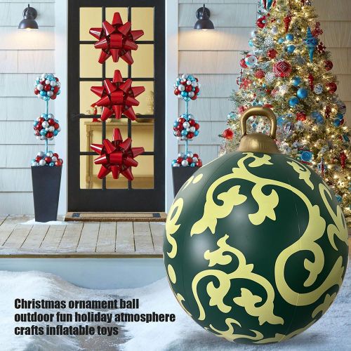 Boule De Décoration De Noël Imperméable, Boule De Noël Gonflable Avec Poignée, Décoration