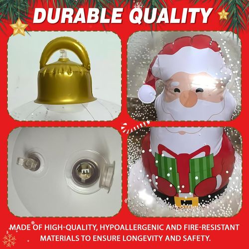 Ballon Gonflable De 60 Cm, Décoration Géante Pour Noël, Ballon Transparent Gonflable, Idéa