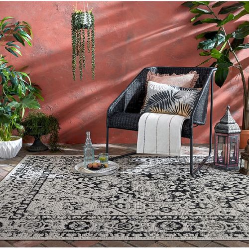 Tapis Intérieur Extérieur Kimpo En Polypropylène - Gris Foncé - 200x290 Cm