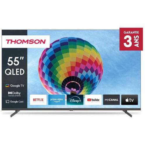 55qg4s14 - TV Qled 55" (139 Cm) - Uhd 4k 3840x2160 - Hdr 10 - Google TV - 2xhdmi 2.1 + 2xhdmi 2.0