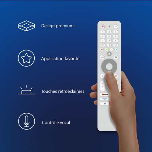 Téléviseur LED 43" (109 cm) 4k Ultra HD Smart TV Wifi Blanc - 43ua5s13w